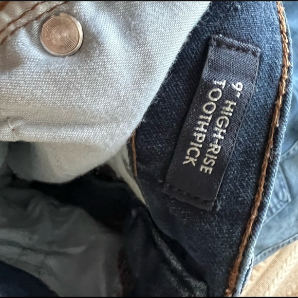 J Crew High Rise Toothpick Jeans Sz 26 Tall - Picture 5 of 6